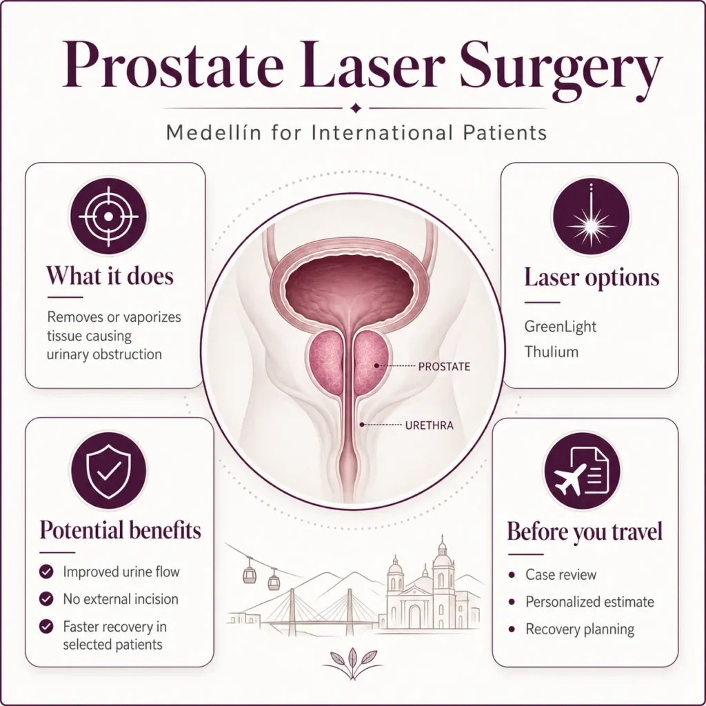 Prostate laser surgery in Medellín-Dr. Carlos Velásquez